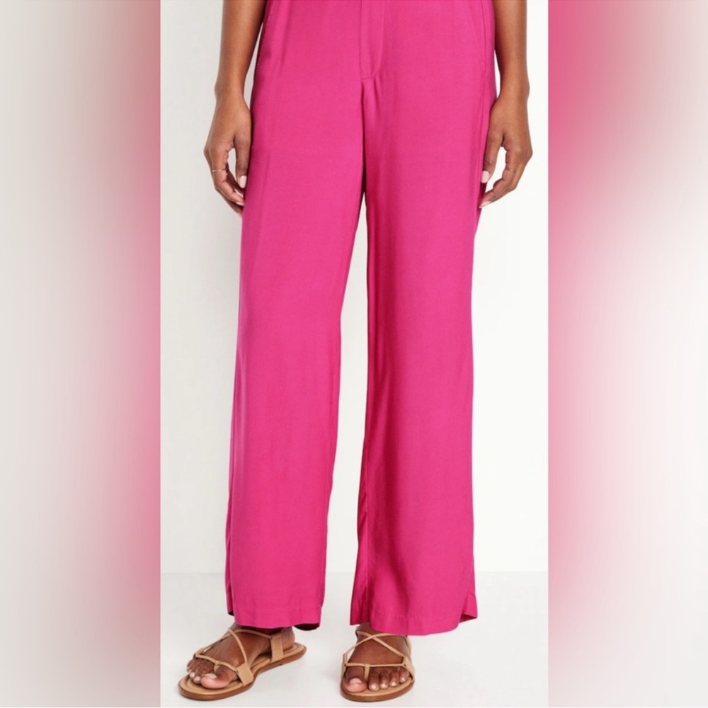 Old Navy Fuchsia Playa Wide-Leg Pants